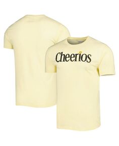 Мужская и женская желтая рваная футболка Cherrios Brass Tacks American Needle, желтый