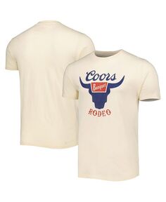 Мужская и женская кремовая футболка Coors Brass Tacks American Needle, тан/бежевый