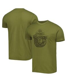 Мужская и женская зеленая футболка Smokey the Bear Brass Tacks American Needle, зеленый