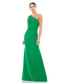 Женское трикотажное платье русалки Ieena на одно плечо Mac Duggal, зеленый