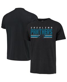 Мужская футболка в полоску Black Carolina Panthers &apos;47 Black &apos;47 Brand, черный