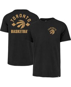 Мужская черная футболка Toronto Raptors 2022/23 City Edition Backer Franklin &apos;47 Brand, черный