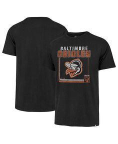 Мужская черная футболка Baltimore Orioles Borderline Franklin &apos;47 Brand, черный