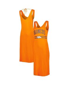 Женское оранжевое тренировочное платье макси с v-образным вырезом Denver Broncos G-III 4Her by Carl Banks, оранжевый