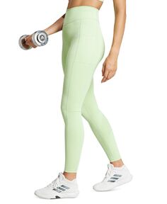 Женские влагоотводящие леггинсы во всю длину Optime adidas, зеленый