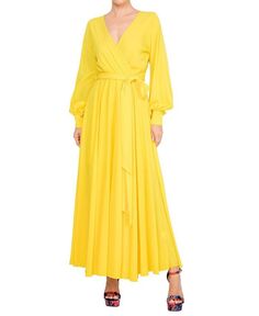 Женское платье макси LilyPad Meghan Los Angeles, желтый
