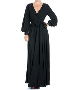 Женское платье макси LilyPad Meghan Los Angeles, цвет Black