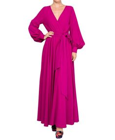 Женское платье макси LilyPad Meghan Los Angeles, цвет Cranberry