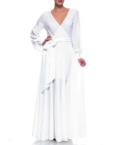 Женское платье макси LilyPad Meghan Los Angeles, цвет White