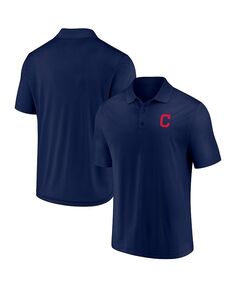 Мужская темно-синяя рубашка-поло с фирменным логотипом Cleveland Indians Winning Streak Fanatics, синий