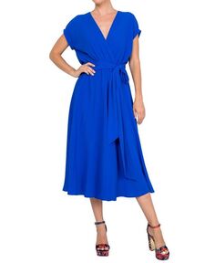 Женское платье миди Jasmine Meghan Los Angeles, синий