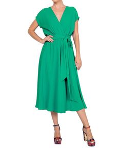 Женское платье миди Jasmine Meghan Los Angeles, зеленый