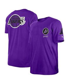 Мужская фиолетовая футболка Los Angeles Lakers 2022/23 City Edition Elite Pack New Era, фиолетовый