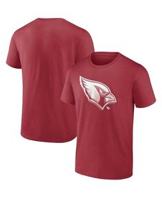 Мужская футболка с логотипом Cardinal Arizona Cardinals Chrome Dimension Fanatics, красный