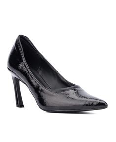 Женские туфли Kailynn — туфли-лодочки с заостренной текстурой New York &amp; Company, черный