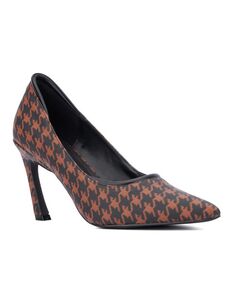 Женские туфли Kailynn — туфли-лодочки с заостренной текстурой New York &amp; Company, коричневый