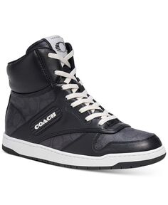 Мужские высокие кроссовки C202 Signature COACH, серый
