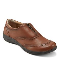 Женские повседневные туфли без шнуровки Fannie с круглым носком на плоской подошве Earth, цвет Medium Brown Leather