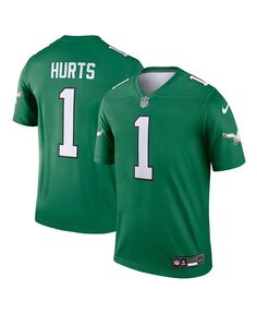 Мужская футболка Jalen Hurts Kelly Green Philadelphia Eagles Alternate Legend Player Nike, зеленый