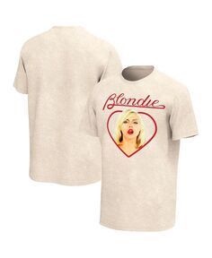 Мужская светло-коричневая футболка с рисунком Blondie Heart Washed Philcos, тан/бежевый