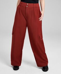 Женские брюки-карго с высокой посадкой и широкими штанинами And Now This, оранжевый