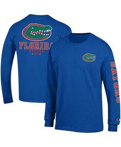 Мужская футболка с длинным рукавом Royal Florida Gators Team Stack Champion, синий