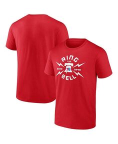 Мужская красная футболка с логотипом Philadelphia 76ers Hometown Originals Huddle Fanatics, красный