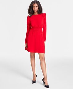 Женское мини-платье со сборками Bar III, красный