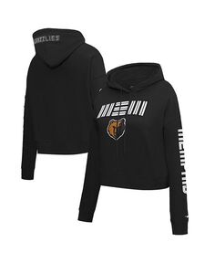 Женский укороченный пуловер с капюшоном Memphis Grizzlies 2023/24 City Edition черного цвета Pro Standard, черный