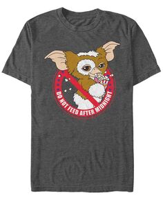 Мужская футболка Gremlins 1 No Food с коротким рукавом Fifth Sun, серый