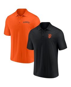 Мужской комплект рубашки-поло с фирменным логотипом черного и оранжевого цвета San Francisco Giants Dueling Logo Fanatics, мультиколор