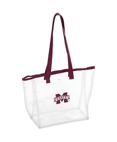 Женская прозрачная сумка-тоут для стадиона штата Миссисипи Бульдогс Logo Brands, красный