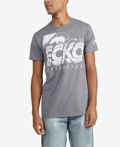 Мужская футболка Mighty Magnitude с мраморным рисунком Ecko Unltd, цвет Gray 1