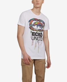 Мужская футболка с рисунком Dripski Ecko Unltd, белый