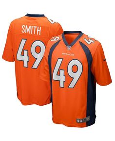 Мужская футболка Dennis Smith Orange Denver Broncos Game Retired Player Nike, оранжевый