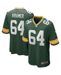 Мужская майка Джерри Крамера зеленого цвета Green Bay Packers Game Retired Player Nike, зеленый