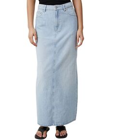 Женская джинсовая макси-юбка Blake COTTON ON, цвет Crystal Blue
