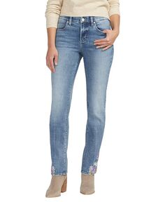Женские рубиновые прямые джинсы со средней посадкой JAG, цвет Essex Blue