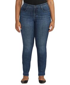 Рубиновые прямые джинсы больших размеров со средней посадкой JAG, синий