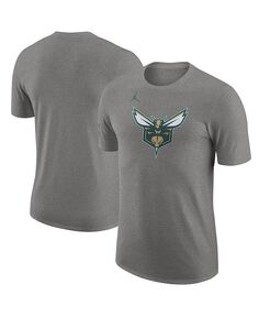 Мужская темно-серая футболка Charlotte Hornets 2023/24 City Edition Essential Warmup Nike, серый