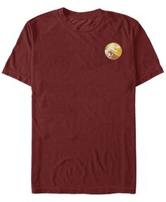 Мужская футболка с короткими рукавами и разноцветным логотипом «Парк Юрского периода» T-Rex Fifth Sun, красный