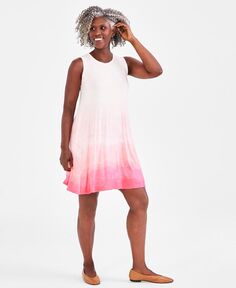 Миниатюрное платье-шлепанцы с принтом Style &amp; Co, розовый