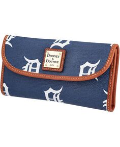 Женский континентальный клатч Detroit Tigers Sporty Monogram Dooney &amp; Bourke, синий