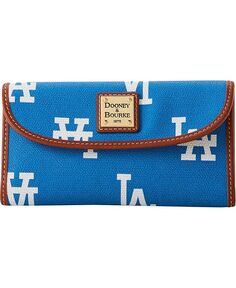 Женский континентальный клатч Los Angeles Dodgers Sporty Monogram Dooney &amp; Bourke, синий