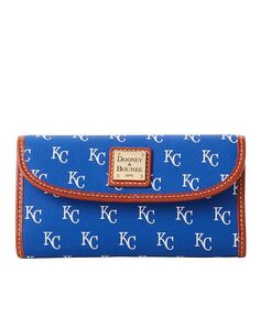 Женский фирменный континентальный клатч Kansas City Royals Dooney &amp; Bourke, синий