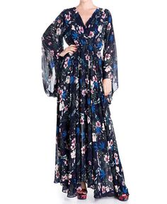Женское платье макси закат Meghan Los Angeles, цвет Wildflower navy