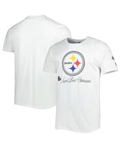 Мужская белая футболка Pittsburgh Steelers Historic Champs New Era, белый