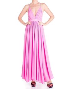 Женское платье макси Enchanted Garden Meghan Los Angeles, цвет Bubble gum pink