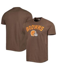 Мужская коричневая футболка Cleveland Browns All Arch Franklin &apos;47 Brand, коричневый