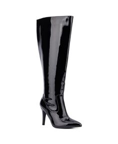 Женские ботинки Lisette – широкая ширина Fashion To Figure, цвет Black patent